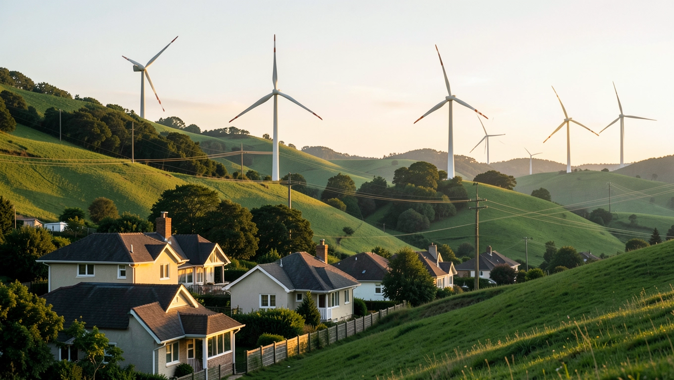 Beneficjenci elektrowni wiatrowej: właściciele domów