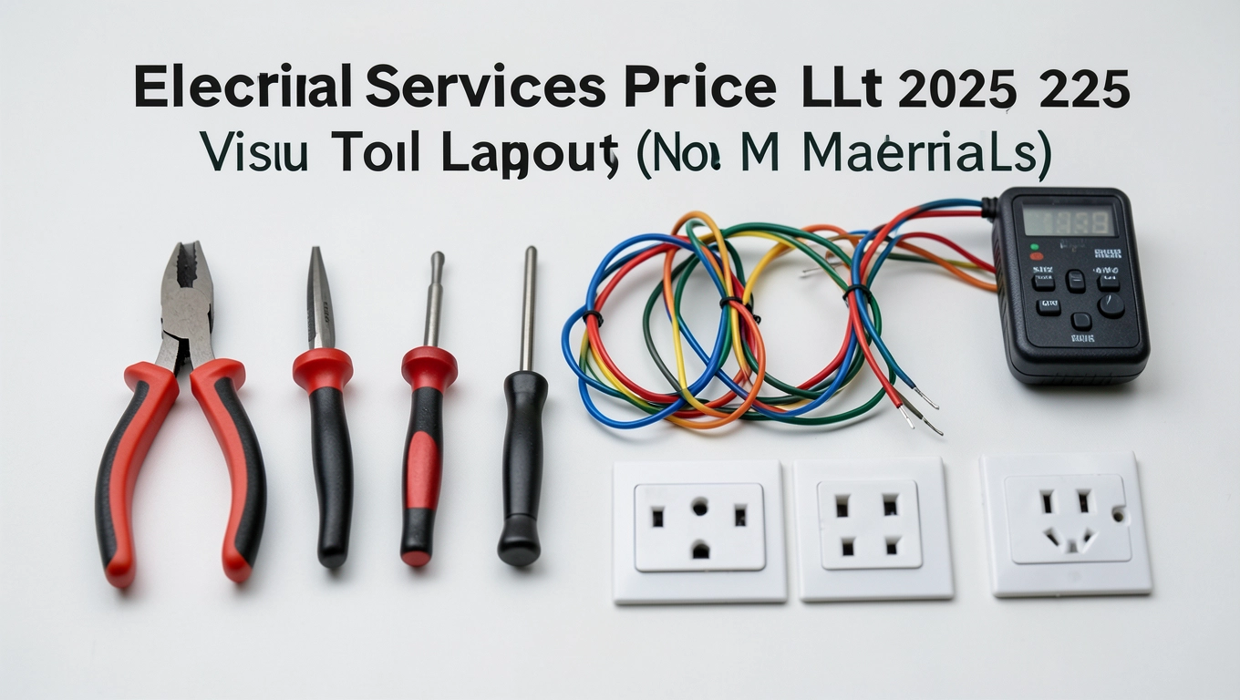 Cennik usług elektrycznych bez materiału 2025