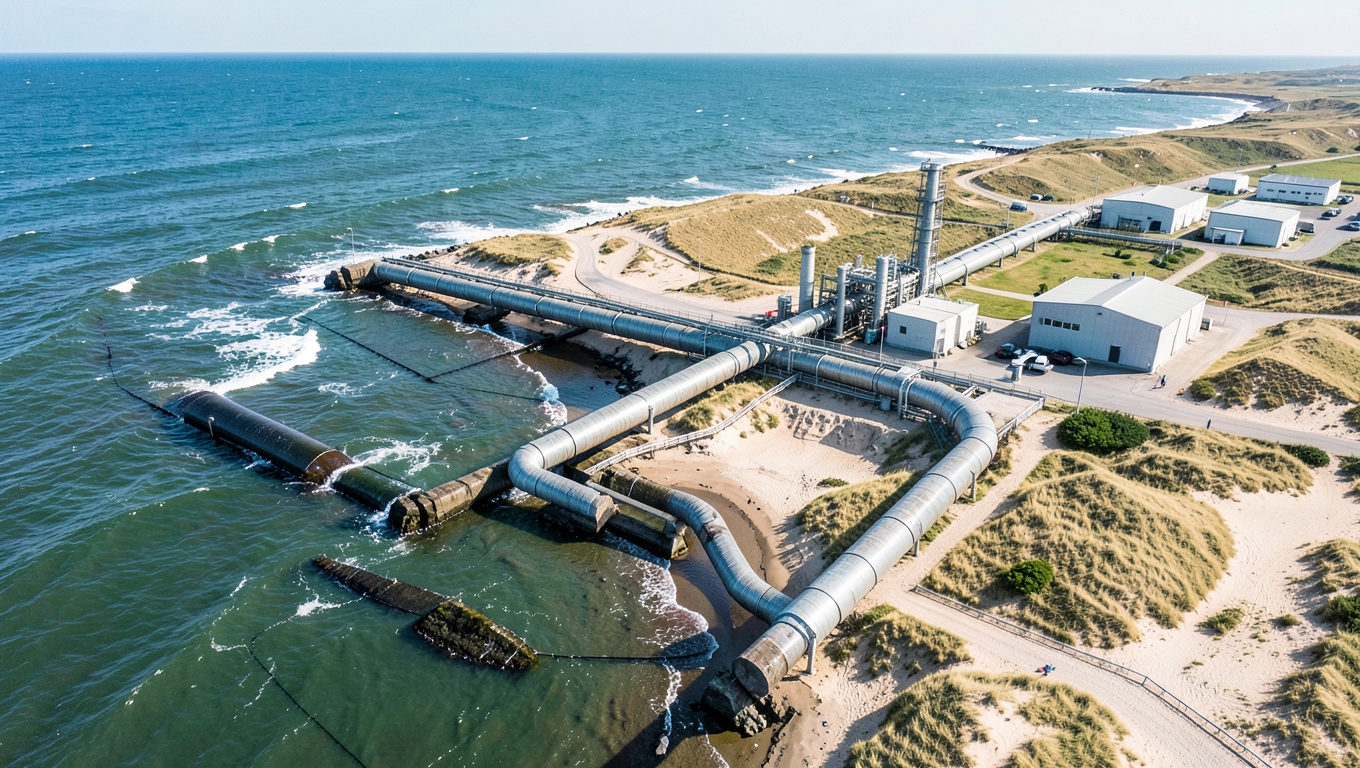 Chłodzenie wodą morską rurociągiem