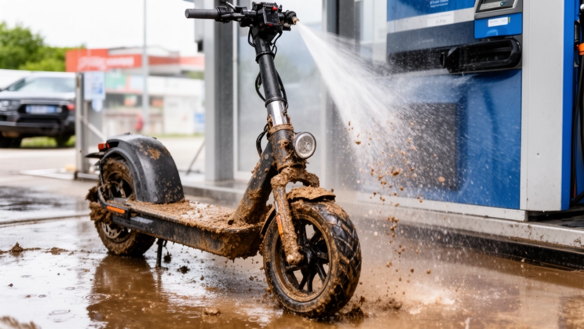 czy można myć hulajnogę elektryczną na myjni