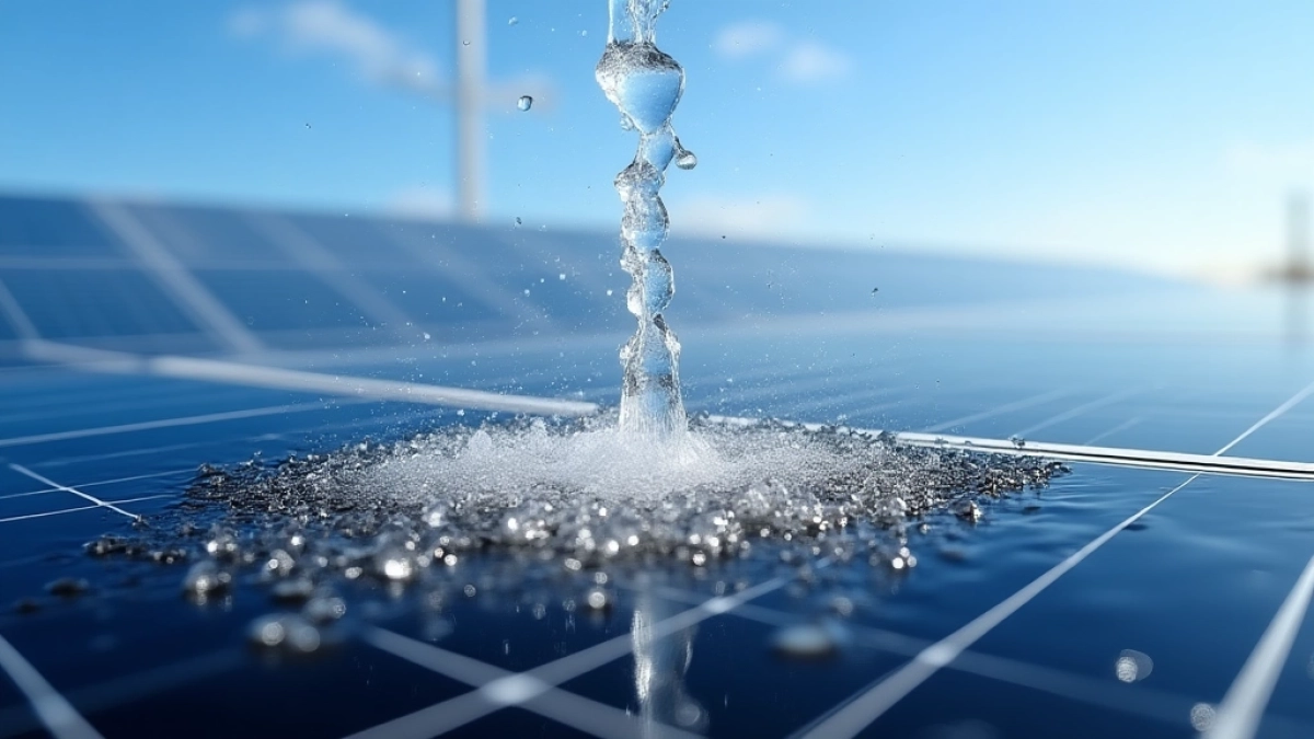 Czy można myć panele fotowoltaiczne wodą z kranu
