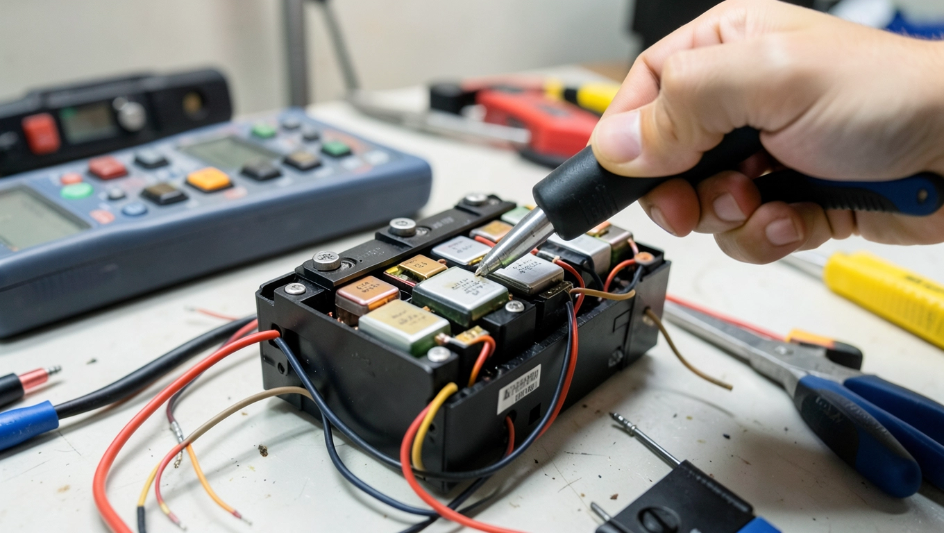 Dokładna diagnoza przy naprawie baterii