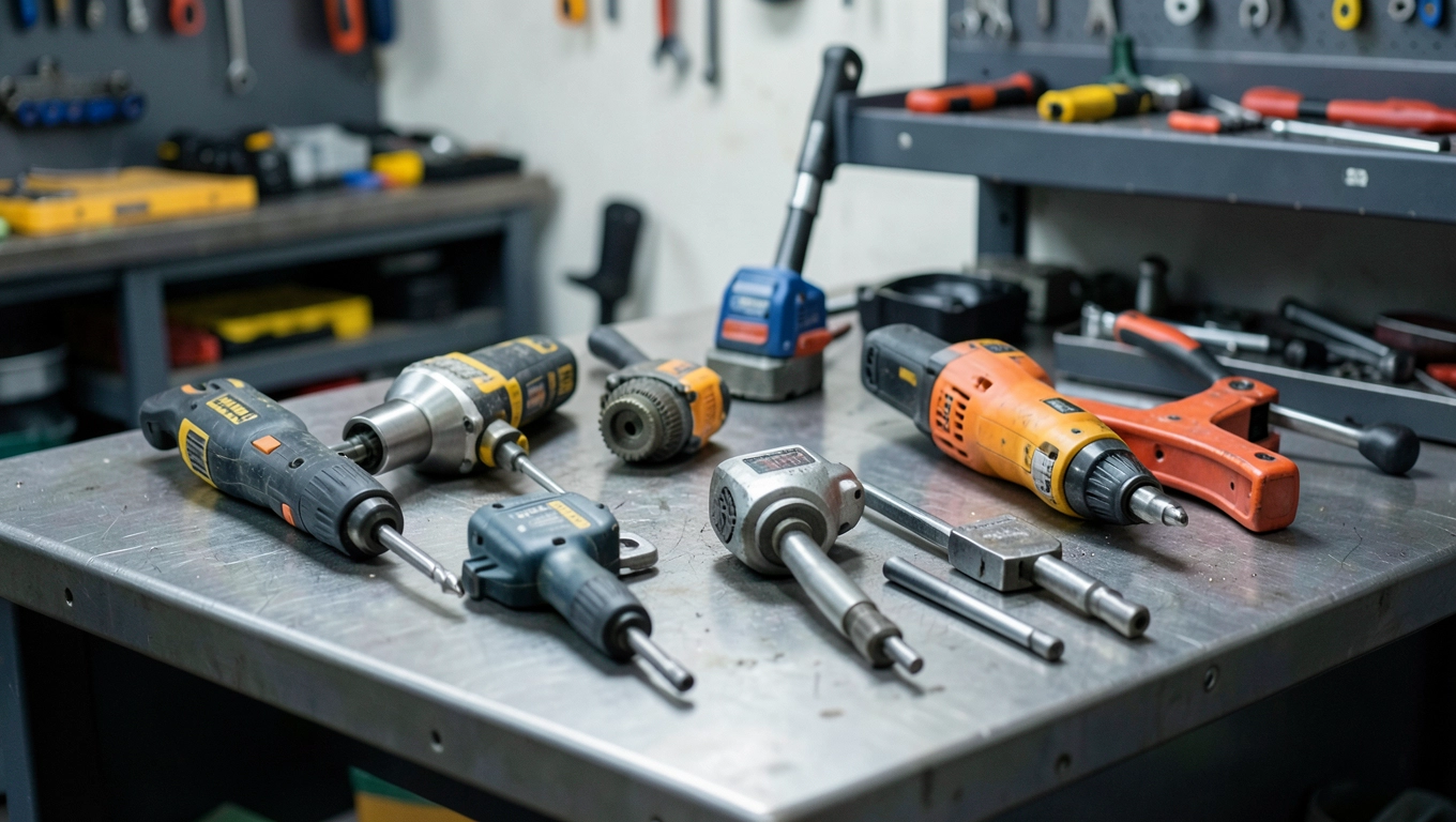 Elektronarzędzia do warsztatu samochodowego