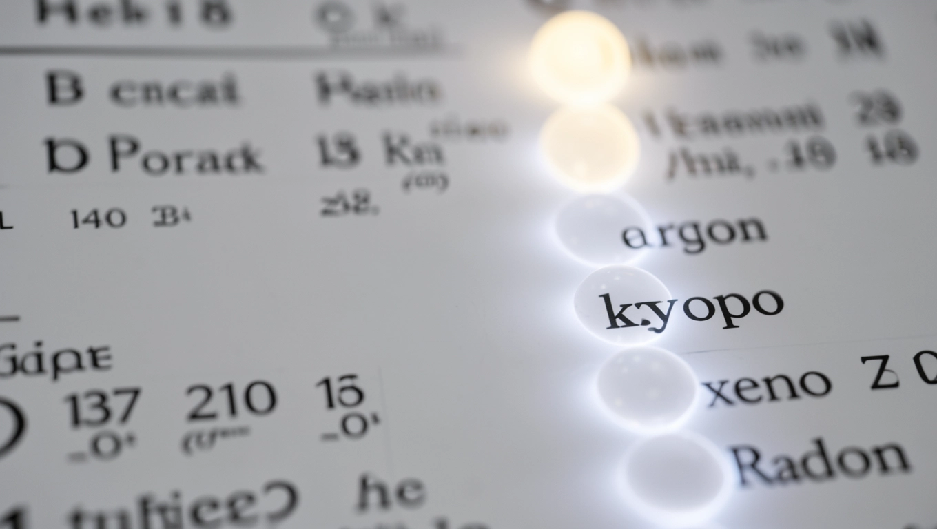 Gazy szlachetne w układzie okresowym