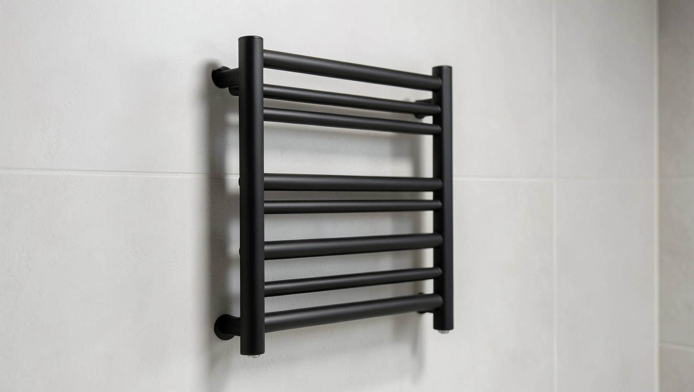 Grzejnik elektryczny łazienkowy czarny