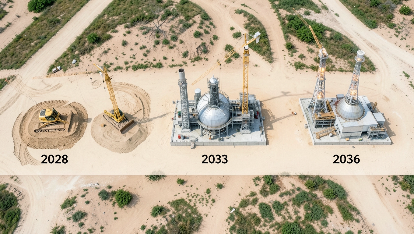 Harmonogram budowy elektrowni atomowej