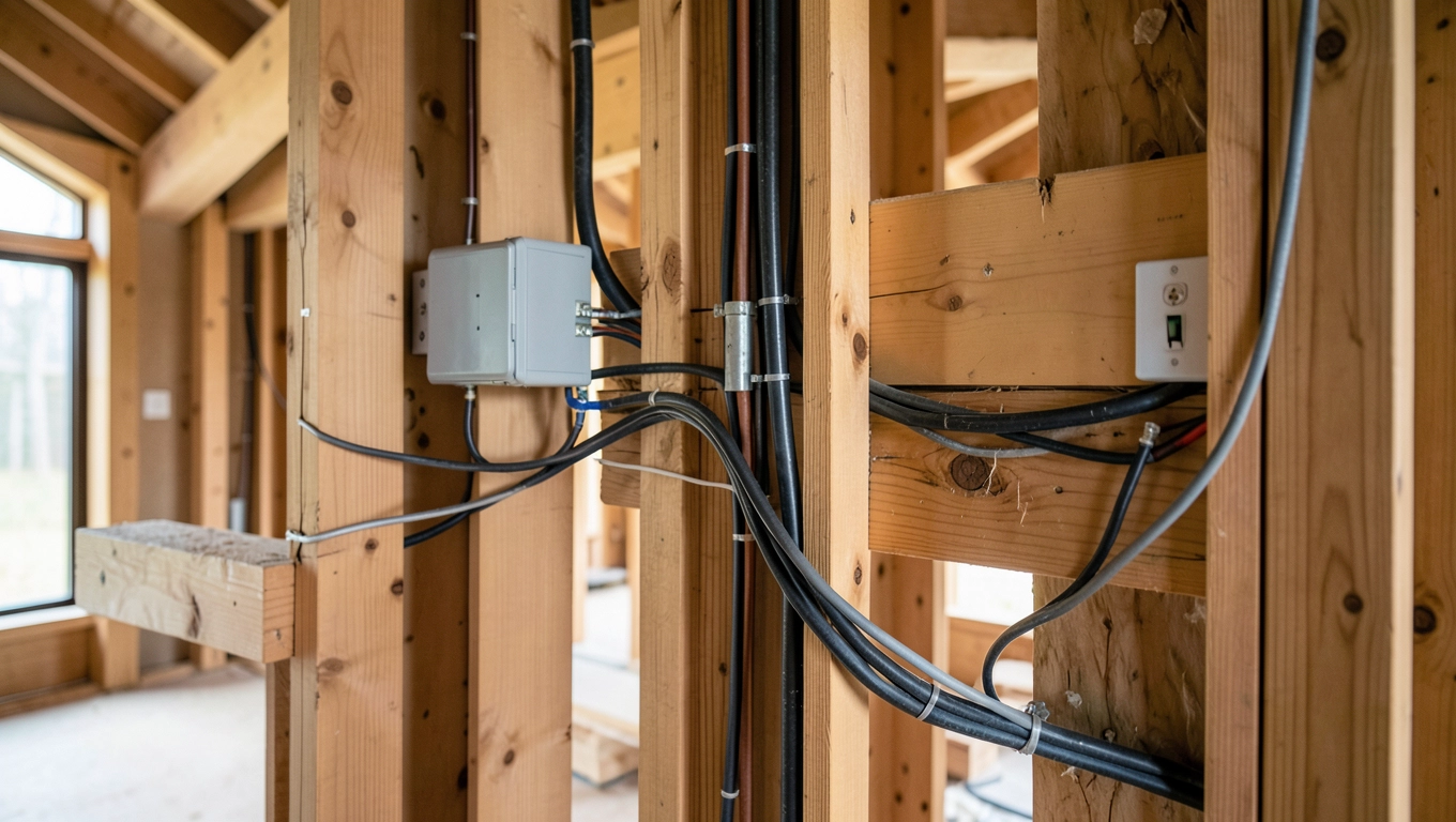 Instalacja elektryczna w domu szkieletowym