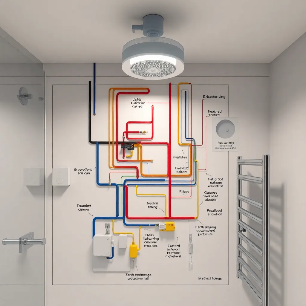 Instalacja elektryczna w łazienkach schemat