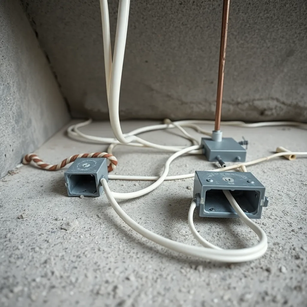 Instalacja elektryczna w podłodze