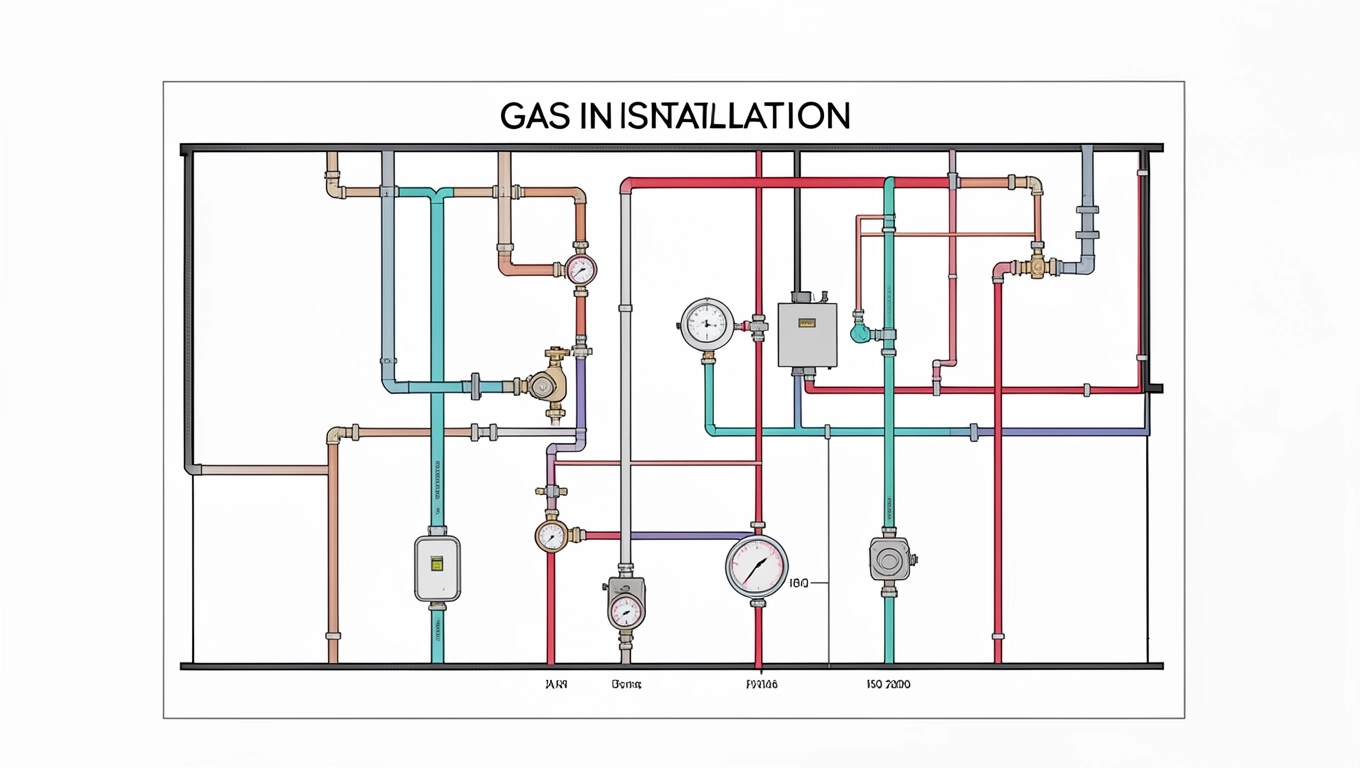 Instalacja gazowa w domu Schemat