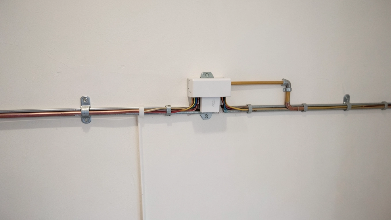 Instalacja natynkowa w mieszkaniu