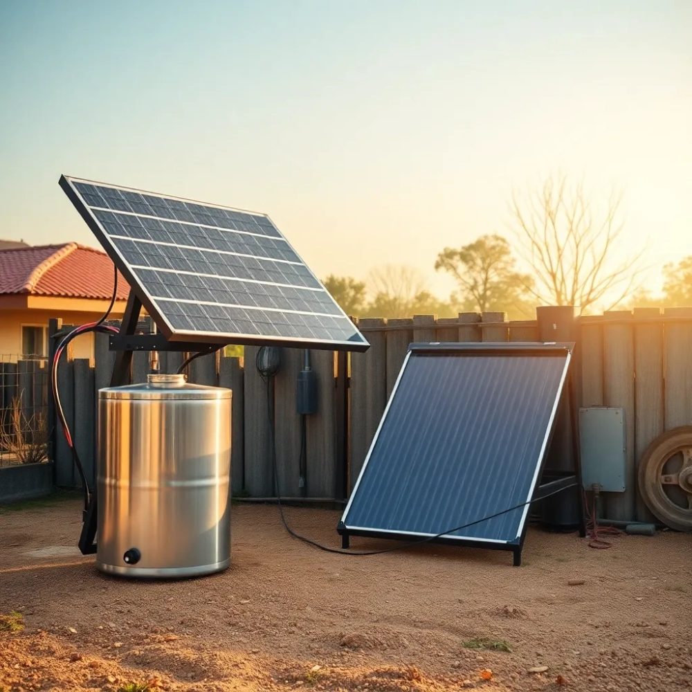 instalacja offgrid do grzania wody