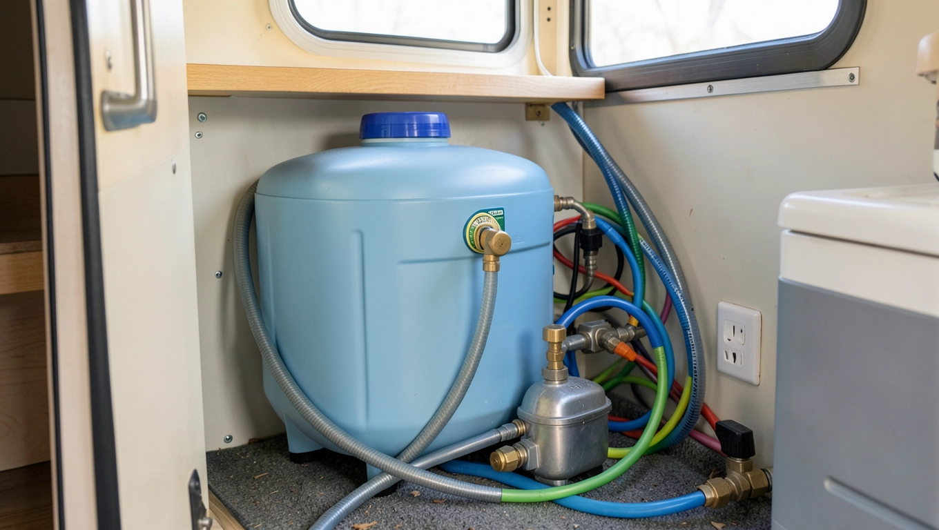 Instalacja wodna do kampera