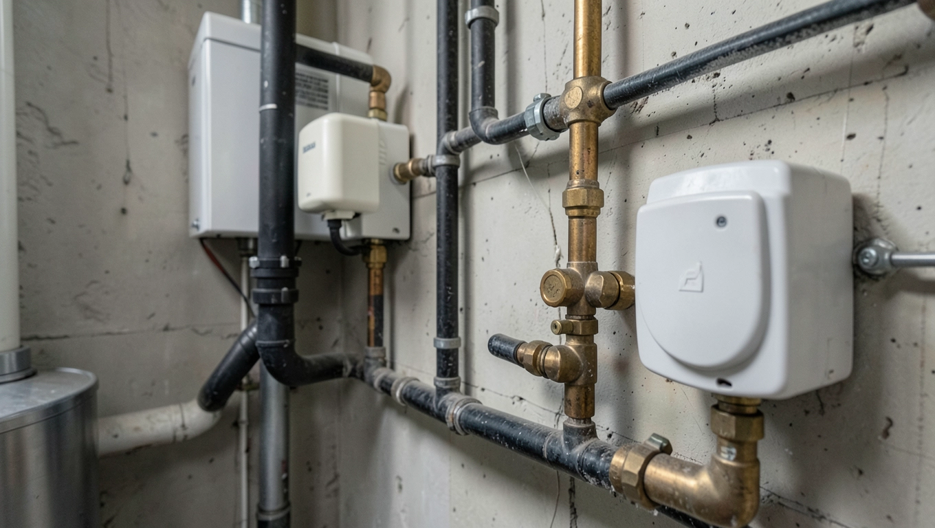 Instalacja wodna w mieszkaniu w bloku