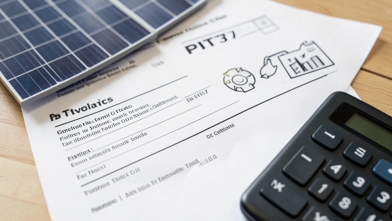 jak rozliczyć fotowoltaikę w pit37 przykład