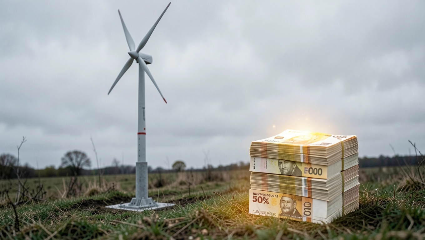 Limit dotacji na elektrownię wiatrową