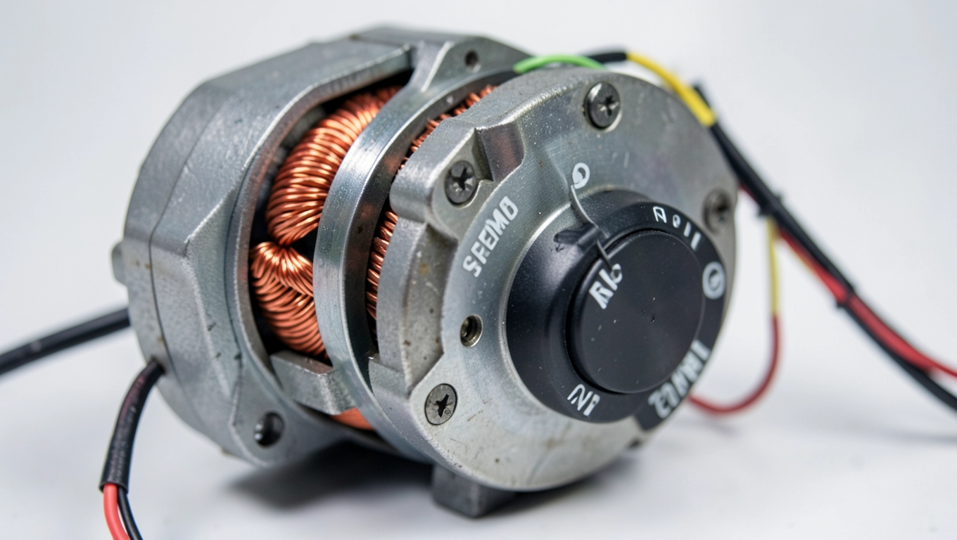 Mały silnik elektryczny z regulacją obrotów