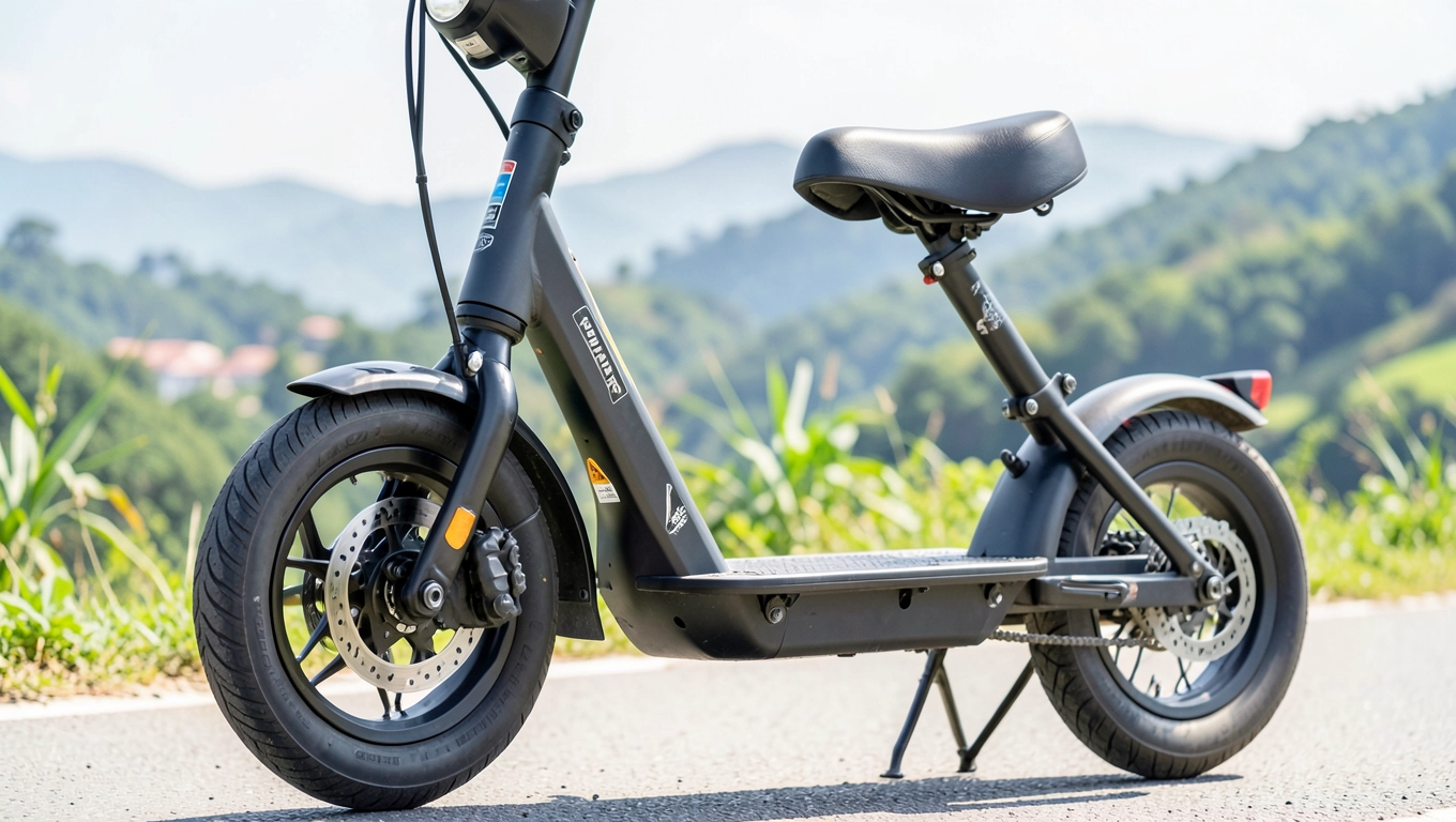 Moc silnika w hulajnodze z siodełkiem