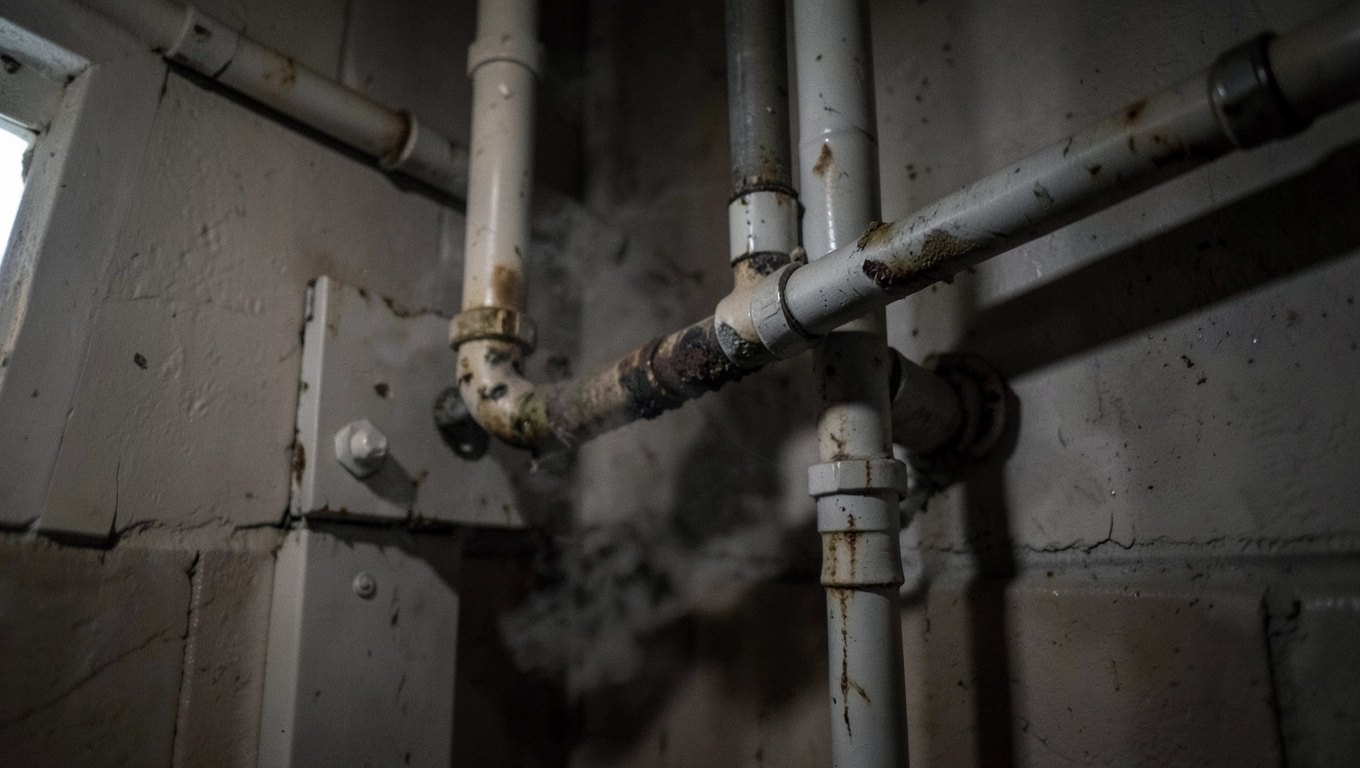 Nieszczelna instalacja gazowa w bloku