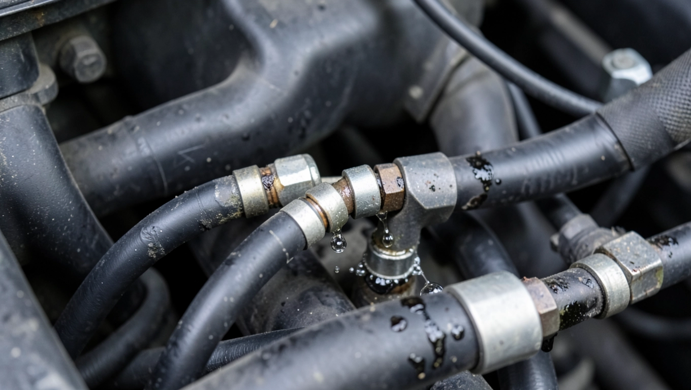 Nieszczelna instalacja gazowa w samochodzie