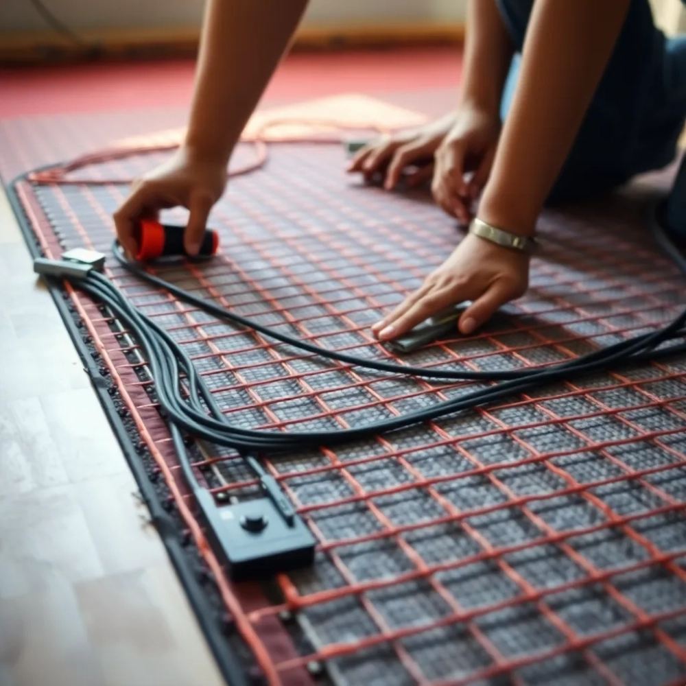 Ogrzewanie podłogowe elektryczne montaż