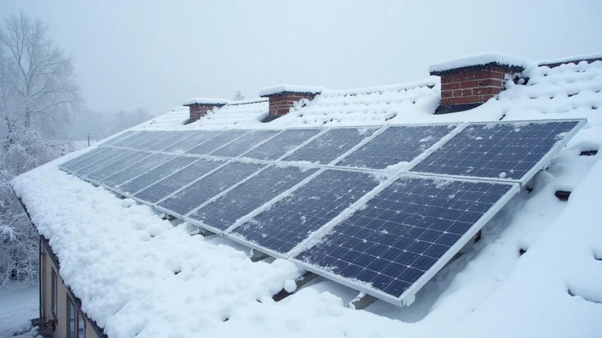 Podgrzewanie paneli fotowoltaicznych