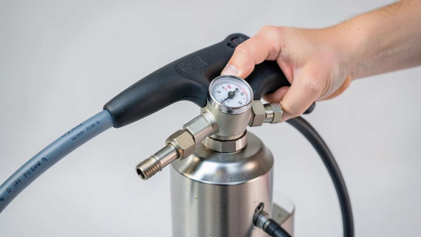 Pompka ręczna do napełniania instalacji glikolem