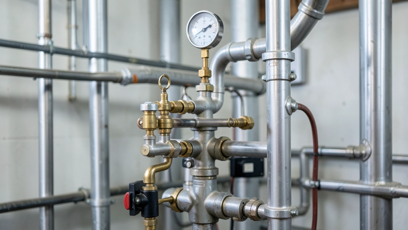 Próba ciśnieniową instalacji co