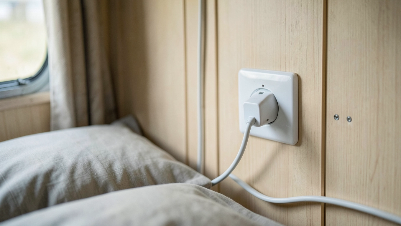 prosty montaż grzejnika elektrycznego do kempingu