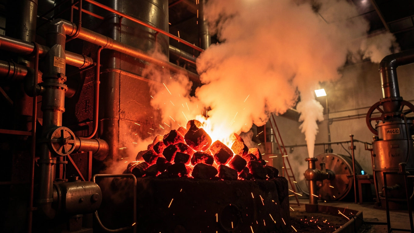 Przemysłowa produkcja wodoru ze pary wodnej