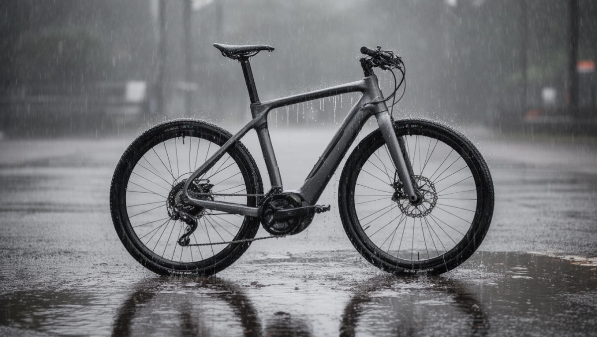 rower elektryczny a deszcz