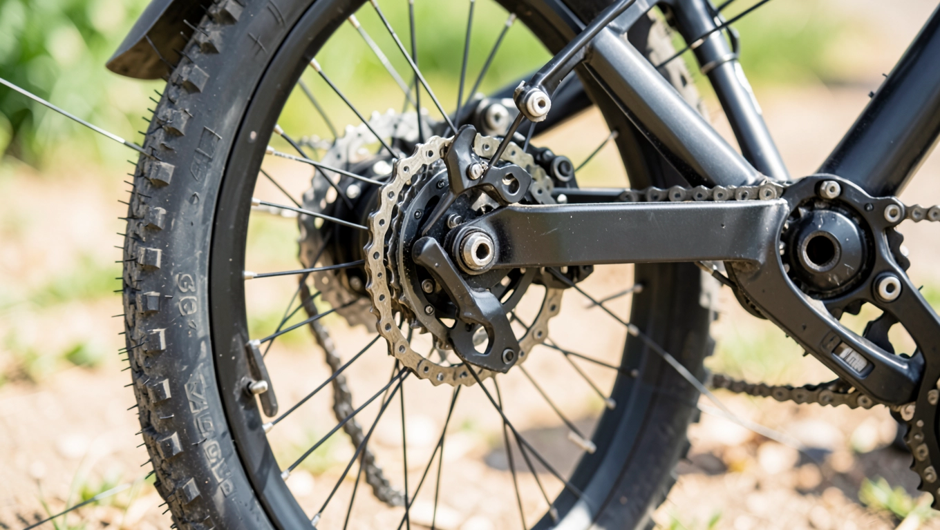 Rower elektryczny z napędem na tylne koło