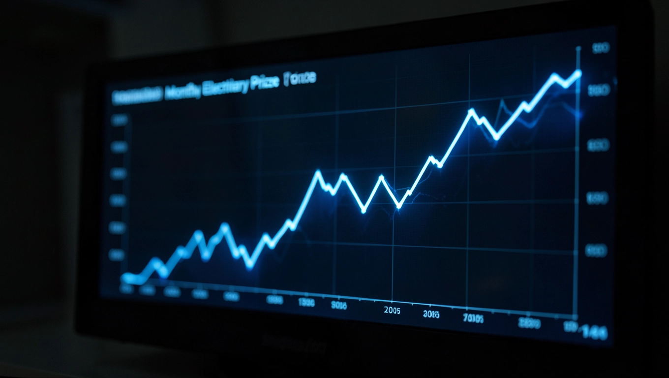 Rynkowa miesięczna cena energii elektrycznej