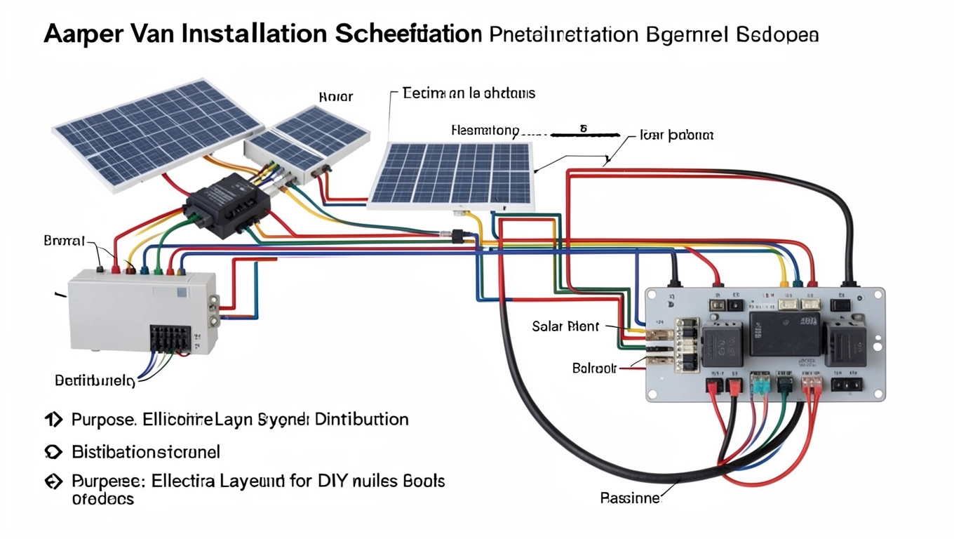 Schemat instalacji w kamperze
