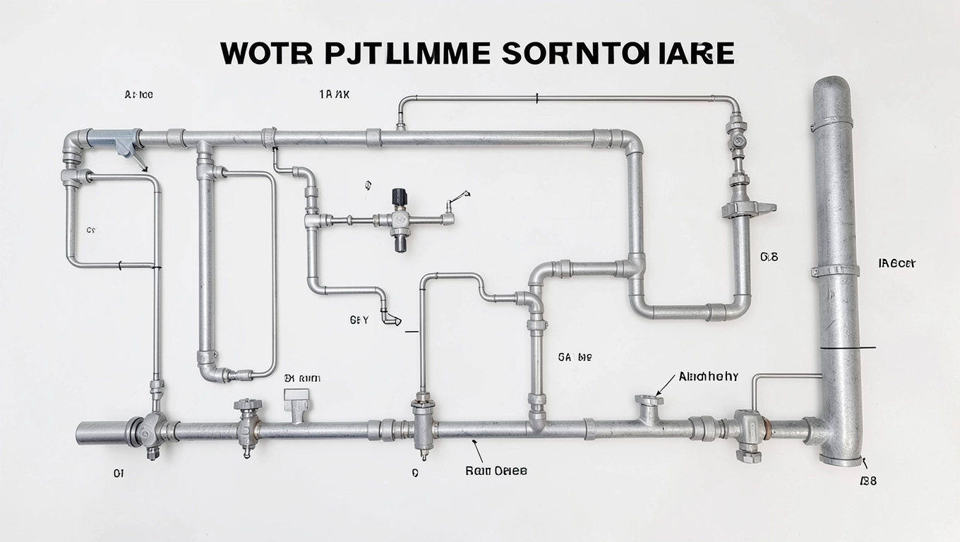 Schemat instalacji wodnej w domku letniskowym
