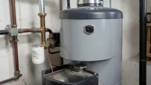 Bufor z kotłem zasypowym do starej instalacji z grubymi rurami