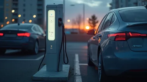 cena prądu na stacji ładowania samochodów elektrycznych