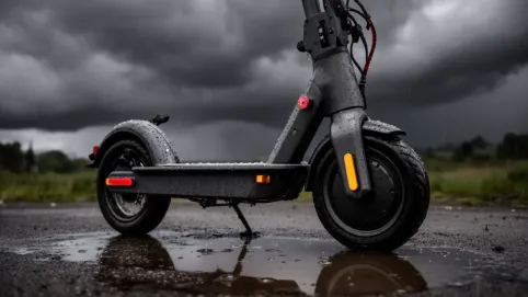 czy hulajnoga elektryczna może stać na deszczu