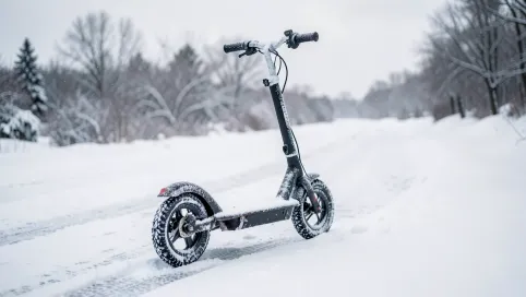 Czy hulajnogą elektryczną można jeździć w zimę