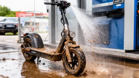 czy można myć hulajnogę elektryczną na myjni