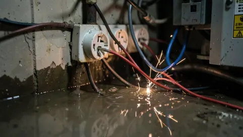 Czym grozi zalanie instalacji elektrycznej