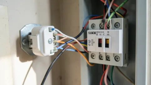 Domowa instalacja elektryczną zabezpieczona bezpiecznikiem 10A