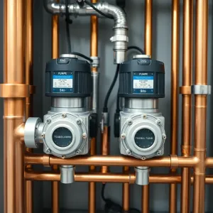 Dwie pompy obiegowe w instalacji co