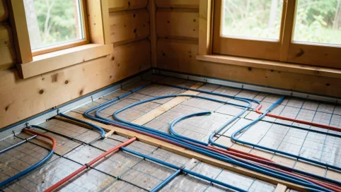 Elektryczne ogrzewanie podłogowe w domku letniskowym