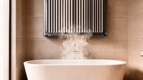 Grzejnik elektryczny nad wanną