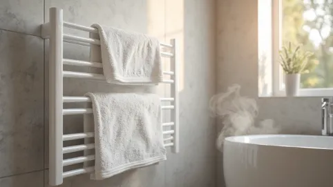 Grzejnik elektryczny z wieszakami