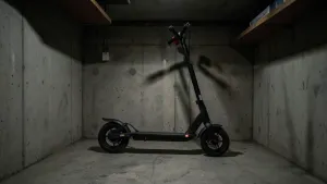 Hulajnoga elektryczna w piwnicy