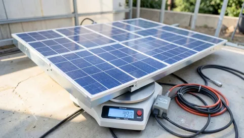 Ile waży instalacja fotowoltaiczna