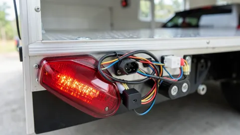 Instalacja elektryczna do przyczepki samochodowej LED