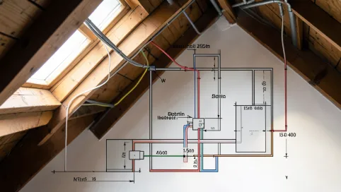 Instalacja elektryczna na poddaszu schemat